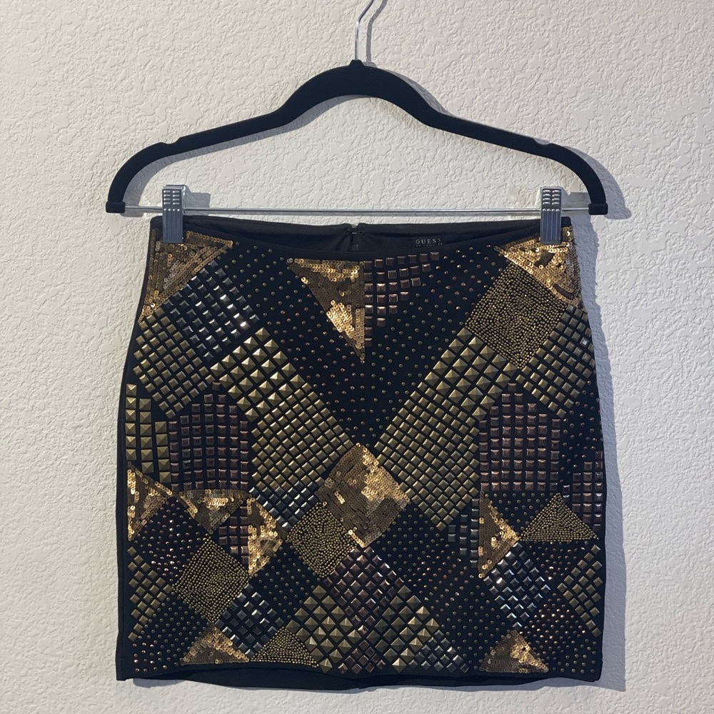 Guess Ponte Embellished Skirt  
Style #W63D45K4IP0